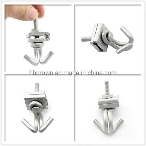 Drop Cable Instalations Galvanized Steel RAM Horn Span Clamp