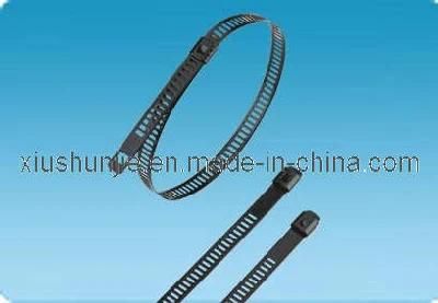 Stainless Steel Ladder Cable Tie (Single Barb Lock) (Epoxy/Polyester Coated)