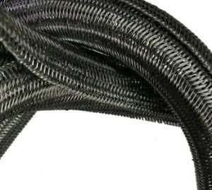 Self Closing, Overlapping Edge Pet PA Filament Woven Ribbon Hose Protection Used in Automotive