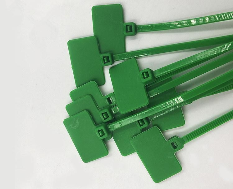 Wraps Nylon Write on Label Tag Security Plastic Seal Cable Tie with Label Strap Marker Nylon PA66