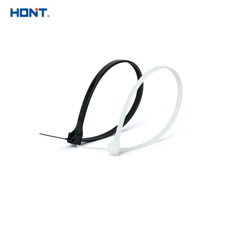 Manufacturer Black Ht-4.8*200 Nylon Cable Tie with SGS