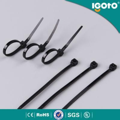 High Strength Self-Locking Plastic Black Zip Ties Fasten Loop Zip Ties