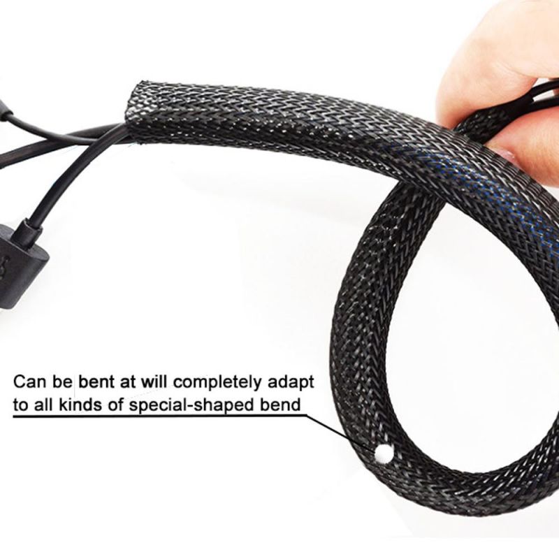 Flexible Pet Expandable Braided Cable Sheath Cable Sleeving for Wire Harness