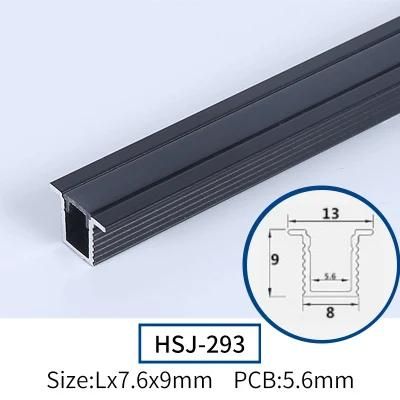 Low Aluminium Holder for Strip Light Profile Extrusion LED Aluminum Cover Channel Profiles