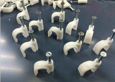Haitai China Supplier Safety Use 8mm Plastic Nail Metal Hook Cable Clips