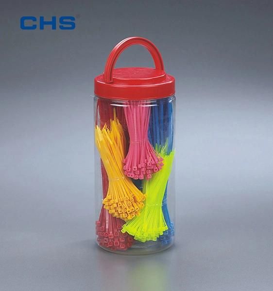 Chs Top Brand 7.6*600mm Heavy Duty Nylon PA66 Self Locking Plastic Cable Ties