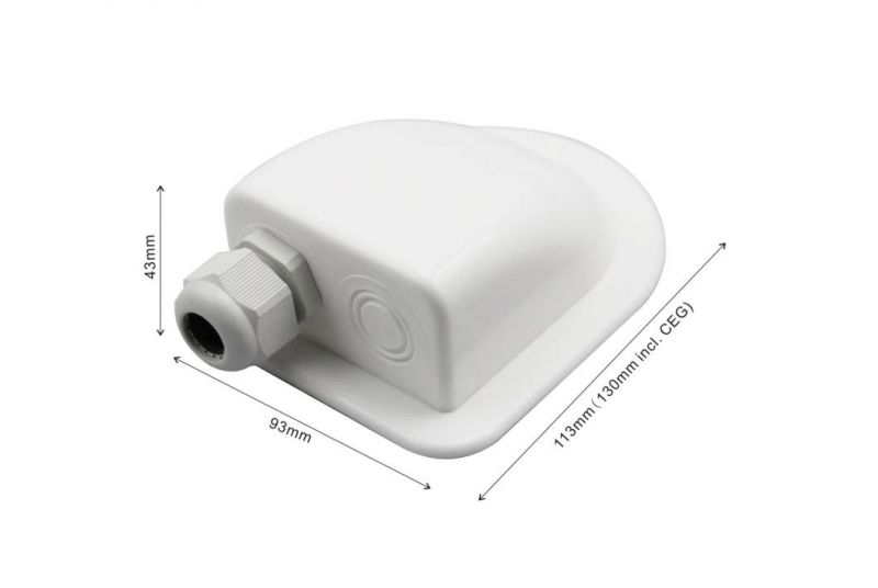 Single/Double IP66 Waterproof ABS Solar Mounting Bracket Cable Entry Gland for Caravan RV Boat Motorhome (IN-SD)