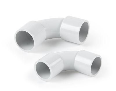 China Custom Plastic PVC Electrical Conduit Connector Fittings Solid Elbow