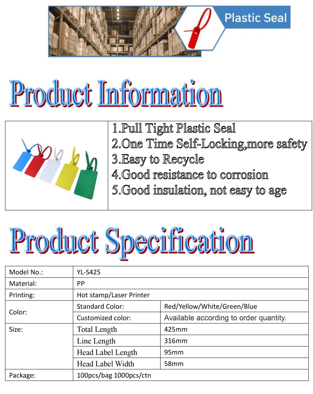 Plastic Seal with Big Marking Area (YL-S425)