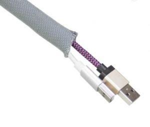 Self-Closing, Overlapping Edge Pet PA Filament Knitted Hose Protector Used in Automobile