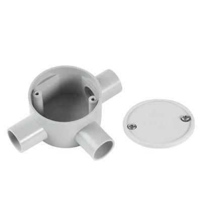 Fire Retardant 2 Way PVC Electrical Conduit Boxes Junction Box
