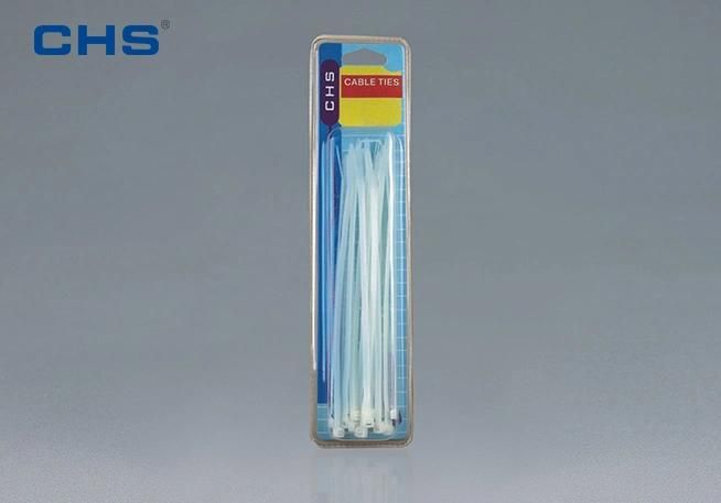 Chs Top Brand 7.6*600mm Heavy Duty Nylon PA66 Self Locking Plastic Cable Ties