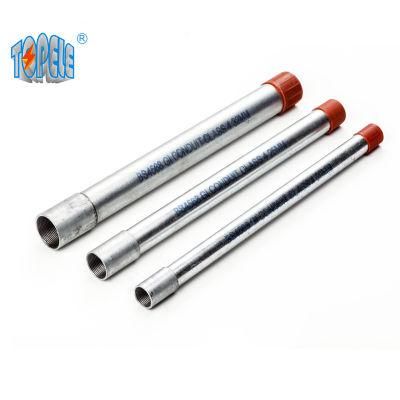 Gi Electrical Pipe BS4568 Conduit Hot DIP Galvanized with Coupler and Cap