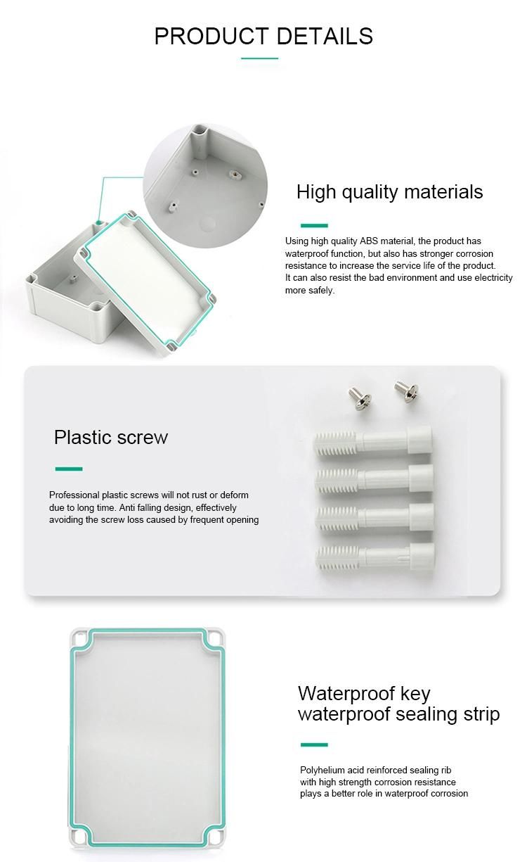 Accessories Plastic Waterproof Junction Box for Cable Gland ABS Box