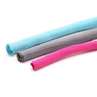 Self Closing Polyester Woven Braided Wrap Around Sleeve Tube