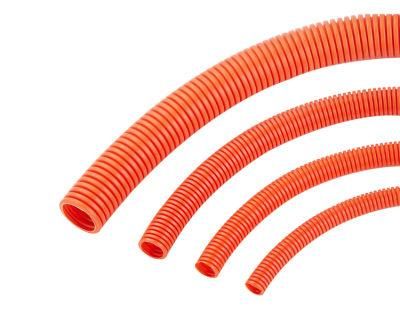Orange Plastic Non Metallic Conduit Electrical Flexible Corrugated Conduit Pipe
