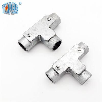 Factory Price Malleable Tee Way Channel Inspection Junction Box
