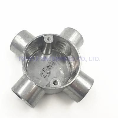 Hot Sell BS31 Conduit Aluminum Fitting Circular Box Cross Four Way