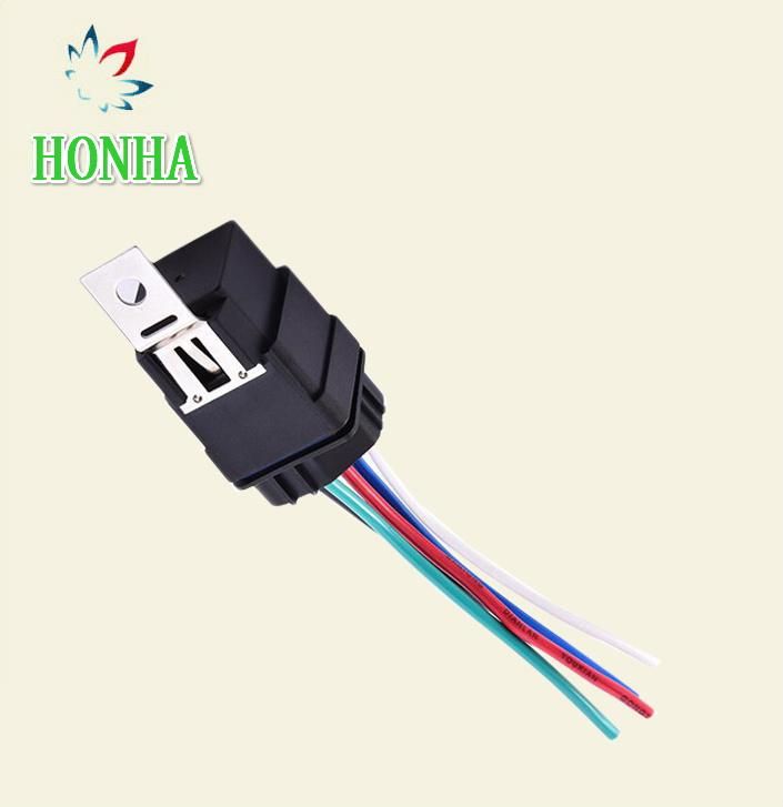 12V 40A 5 Pin Automobile Relay Socket Waterproof Wire Harness