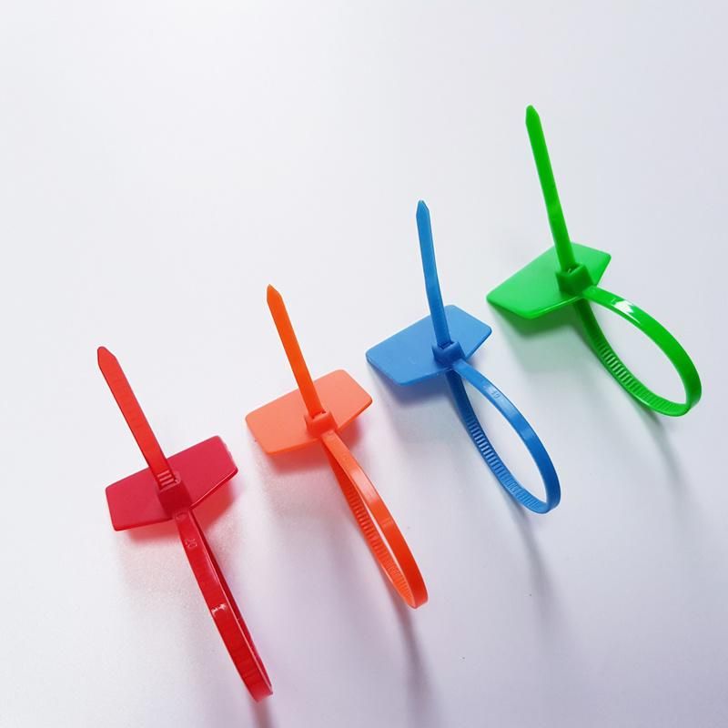 Garment Hang Tag Plastic Zip Lock Ties with Numbers