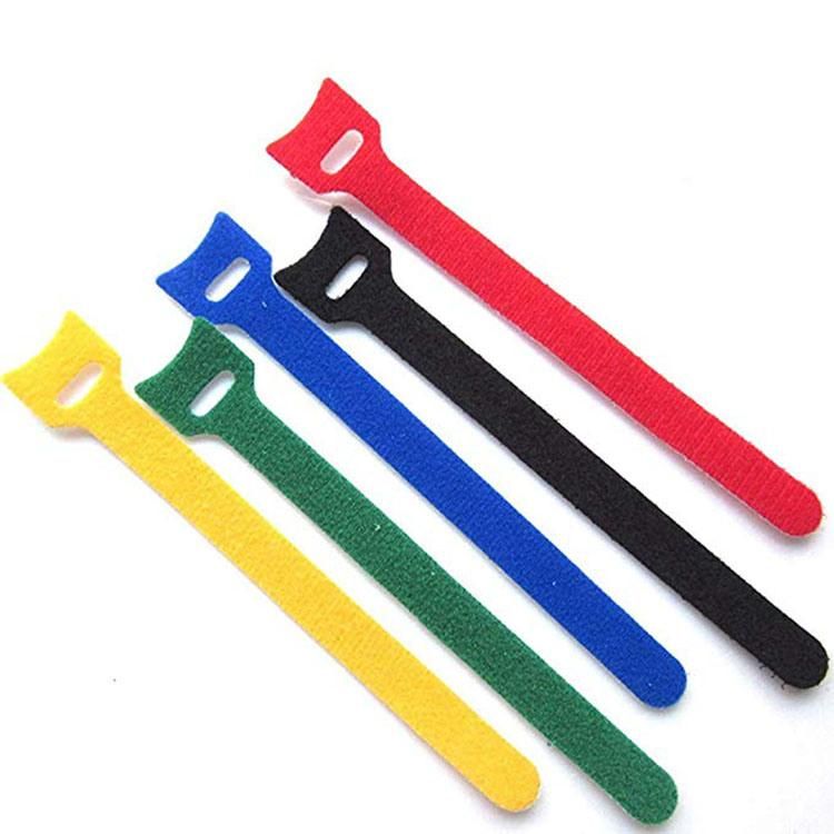 Colored Nylon Hook & Loop Cable Ties Wraps Nylon Cable Tie