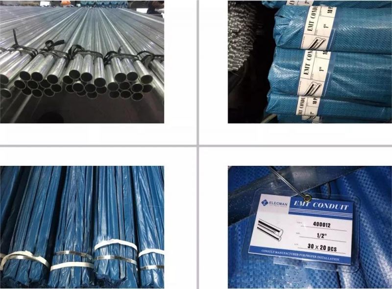 UL Listed Galvanised Tuberia EMT Conduit HDG EMT Pipe Pg EMT Tubo Galvanized Electrical Metal Conduit