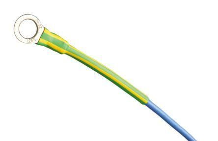 Color Mixed Yellow and Green Waterproof Sleeve Heat Shrink Wrap Tubing