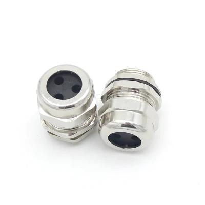 2 Holes Brass Cable Gland Multiple Metal Cable Gland
