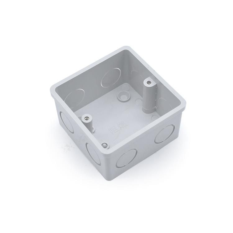 IEC61386 Low Smoke and Halogen Free Material 77*77*43mm Switch Box