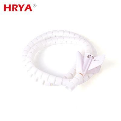 Cable Management White Spiral Cable Wrap Sleeving Band