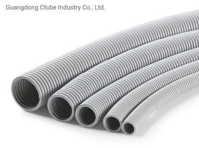Ctube Factory Price Grey 32mm Wiring Cable Electrical Plastic PVC Flexible Pipe Conduit