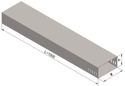 Optical Solar Wind Energy Data Center Wiring Duct Perforated Ventilated with or Without Lid