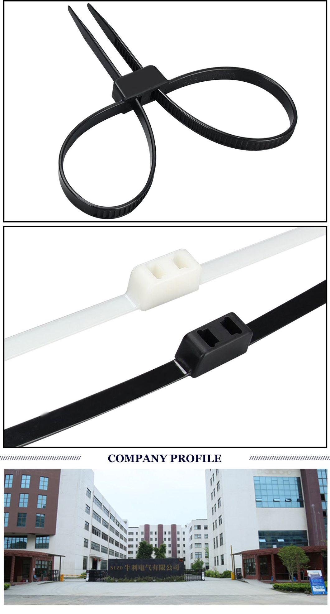 Wholesale 12*500 Nylon 66 UV Resistent Plastic Handcuff Zip Ties