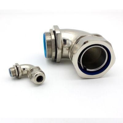 90 Degree Elbow Conduit Fittings Waterproof Cable Gland M12 Metal