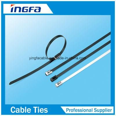 PVC Coated Ball Lock Stainless Steel Cable Ties