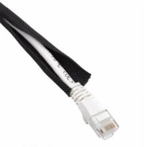 Self-Closing and Overlapping Edge Pet PA Fibre Woven Ribbon Hose Protection for Automobile