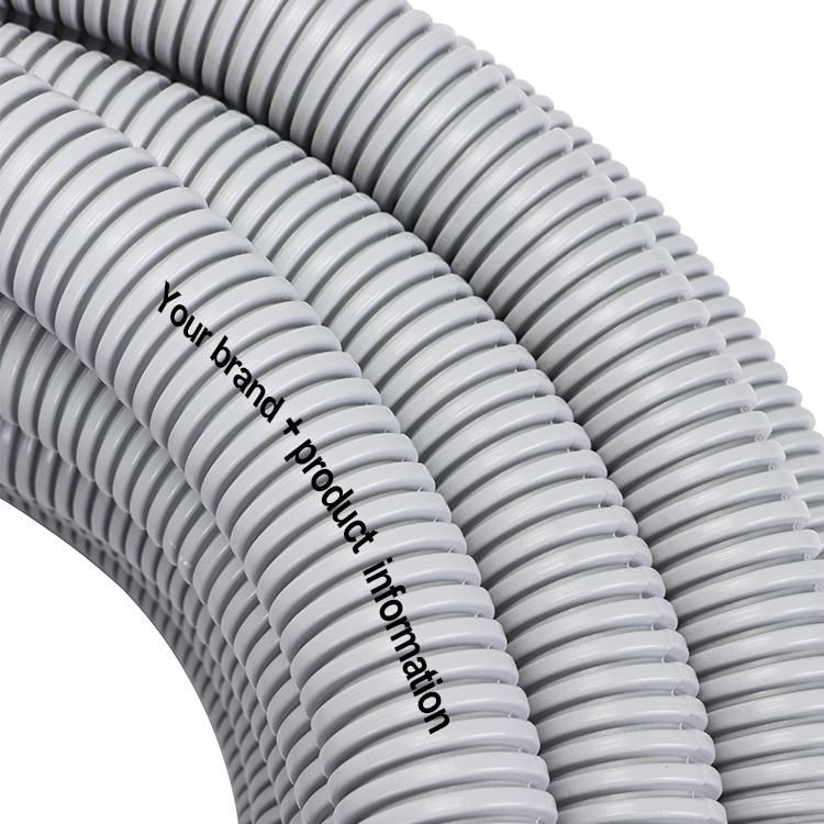 CE 61386 with Sunlight Resistance Electrical PVC Corrugated Conduit, Corrugated Pipe
