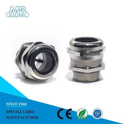 Electromagnetic Shielding Waterproof Brass Nickel Plated Cable Gland with RoHS Certification