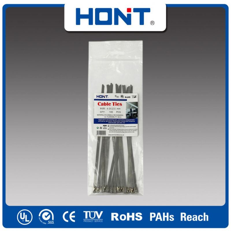 Manufacturer 12*800mm Stainless Steel Ball Lock Self Locking Cable Tie