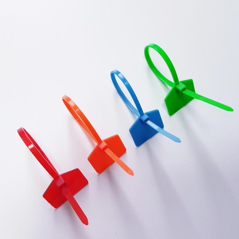 Garment Hang Tag Plastic Zip Lock Ties with Numbers