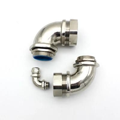 Flexible Metal Cable Gland M20 90 Degree Elbow Conduit Fittings