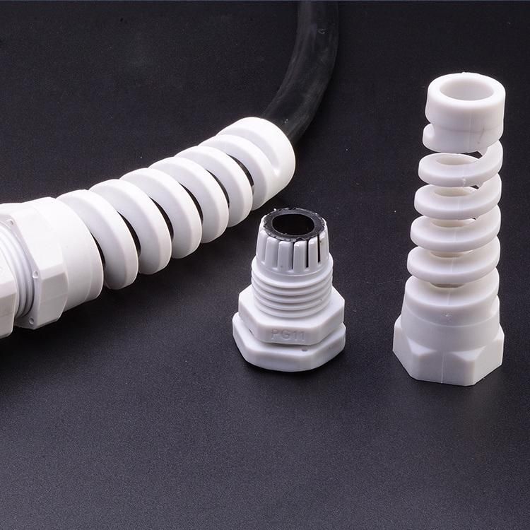 Pg9 Long Thread Spiral Nylon Pg Length Industrial Spiral Cable Glands