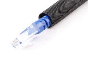 Self-Closing, Open Tubular Shape Pet Monofilament and Multifilament Fibre Knitted Hose Protection for Automobile
