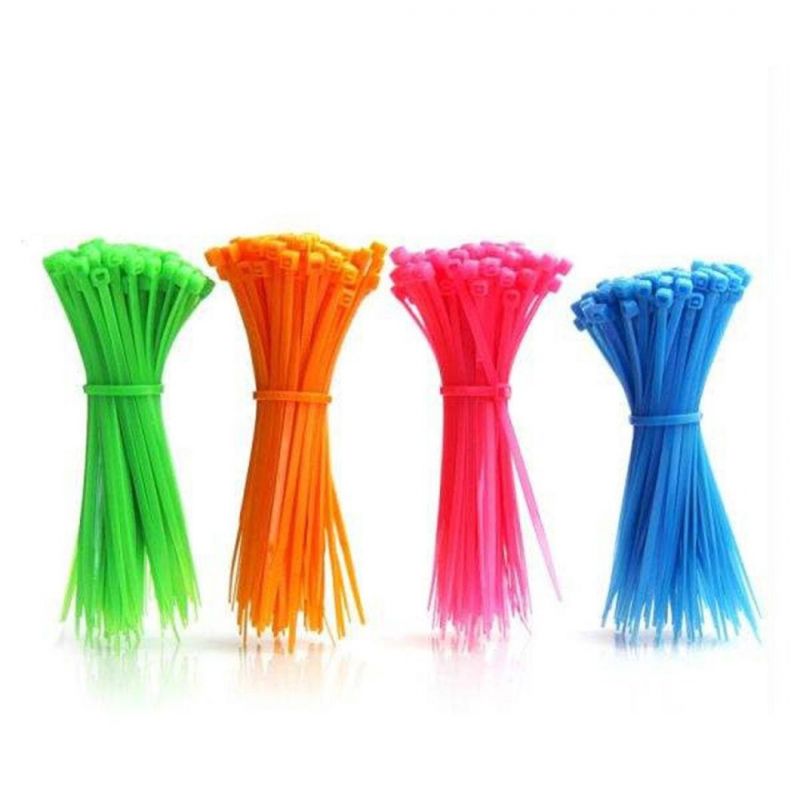 Electrical Fittings Plastic Quick Release Self Lock Colorful Nylon Cable Ties