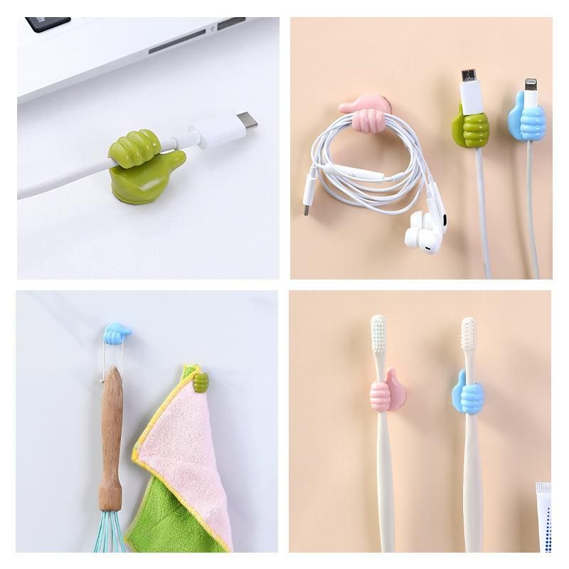 Milesun Manufacturer Creative Design Little Duck Cable Organizer Silicone Cable Wire Wrapper Multi Functional Cartoon Cord Wire Storage Adhesive Sticker