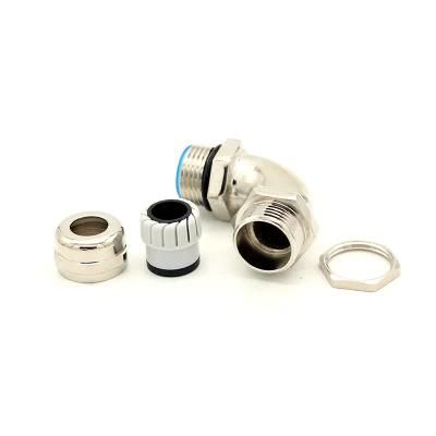 M24 Right Angel Brass 90 Degree Cable Gland Waterproof