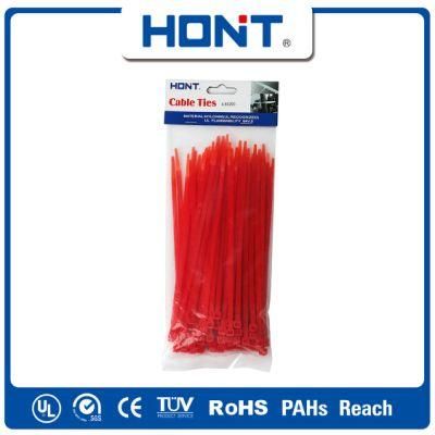 Plastic Red Plastic Bundling Tie with ISO