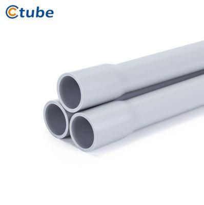 Manufacture 20mm 25mm 50mm Grey PVC Electrical Rigid Conduit Pipe