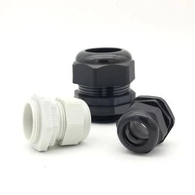 M20 Metal Nylon Waterproof Cable Glands 32mm Nylon Glands Hot Sale Pg9 IP68 Plastic Nylon Cable Gland