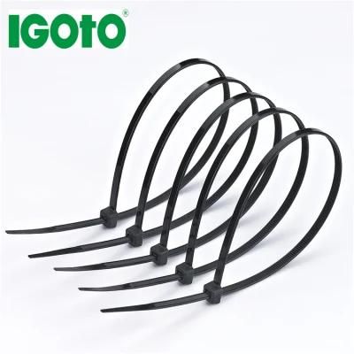 100X3mm Black UV UL CE RoHS Factory Supplier Nylon66 Cable Zip Tie